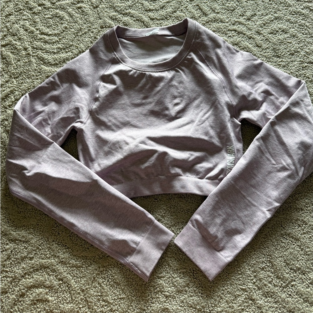 Pink Gymshark Cropped Longsleeve